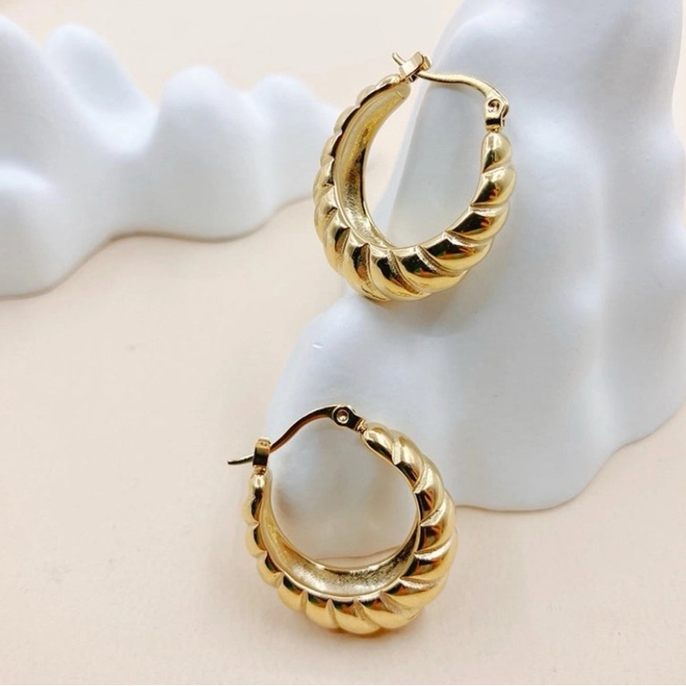 Elegant Gold Hoop Earrings